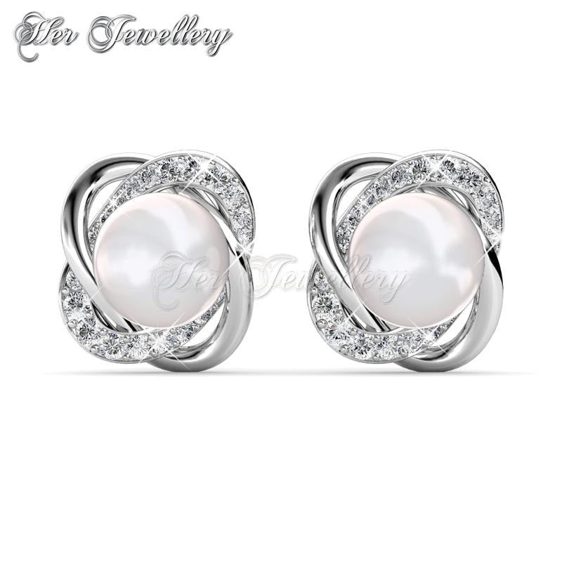 Swarovski Crystals Simply Pearl Earrings†- Her Jewellery
