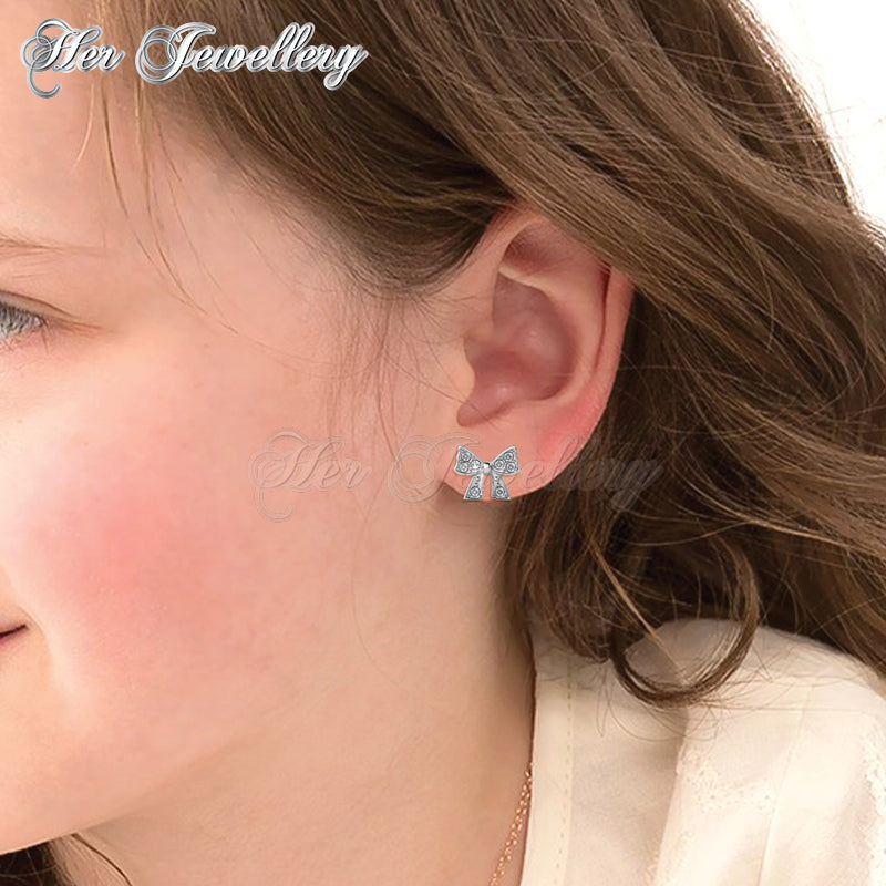 Swarovski Crystals Mini Ribbon Earrings†- Her Jewellery