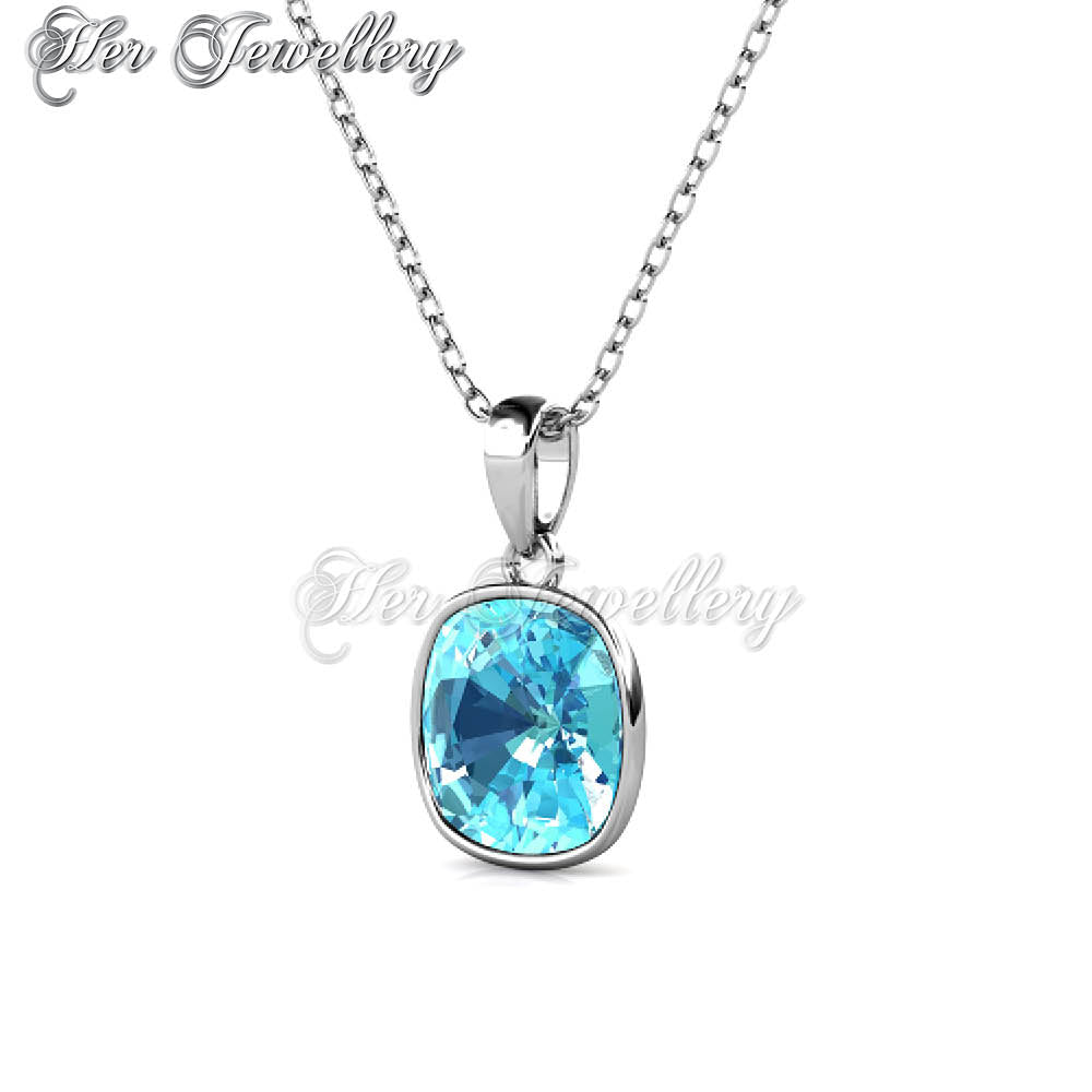 Swarovski Crystals Amethyst Pendantâ€ (Blue) - Her Jewellery