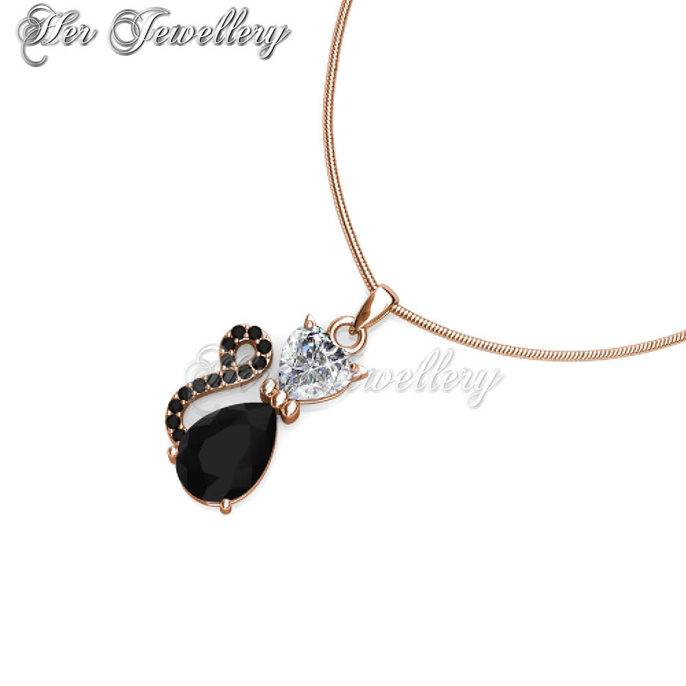 Swarovski Crystals Cat Pendant†- Her Jewellery