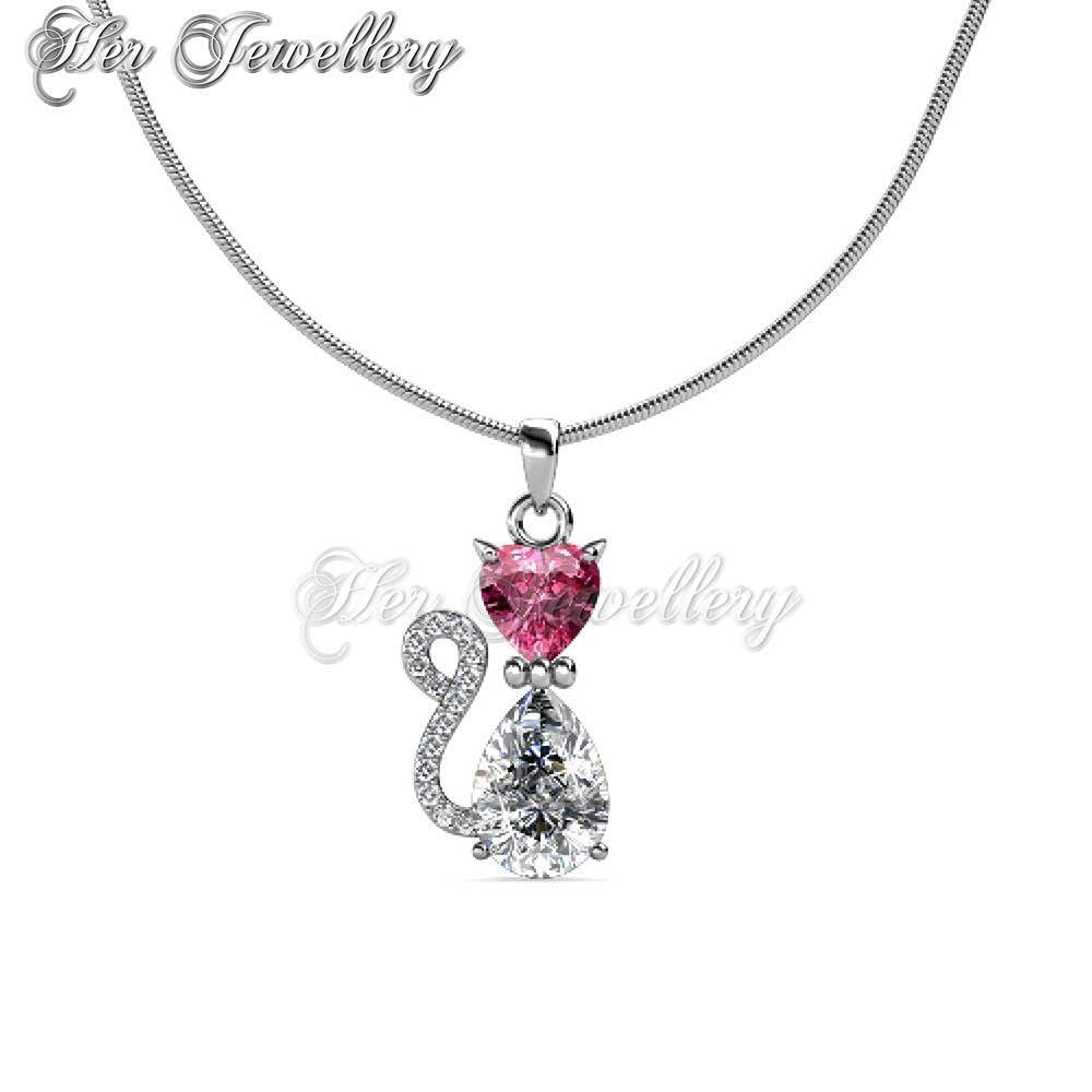 Swarovski Crystals Cat Pendant†- Her Jewellery