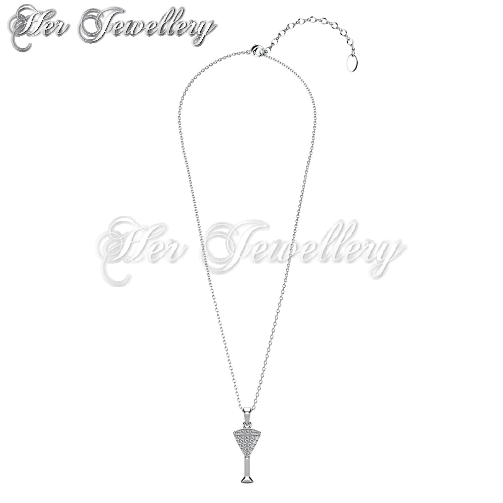 Swarovski Crystals Champaign Pendant - Her Jewellery