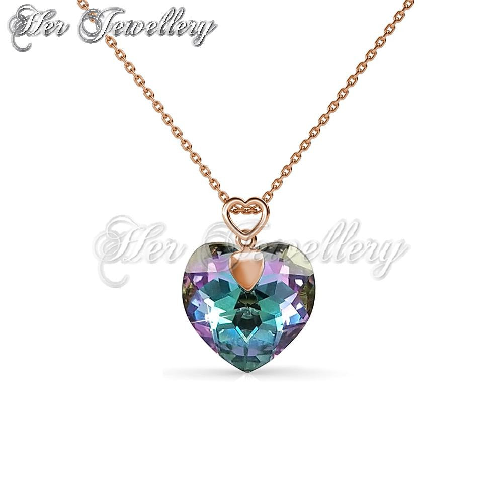 Cheery Heart Pendant (3 Crystal Colours)