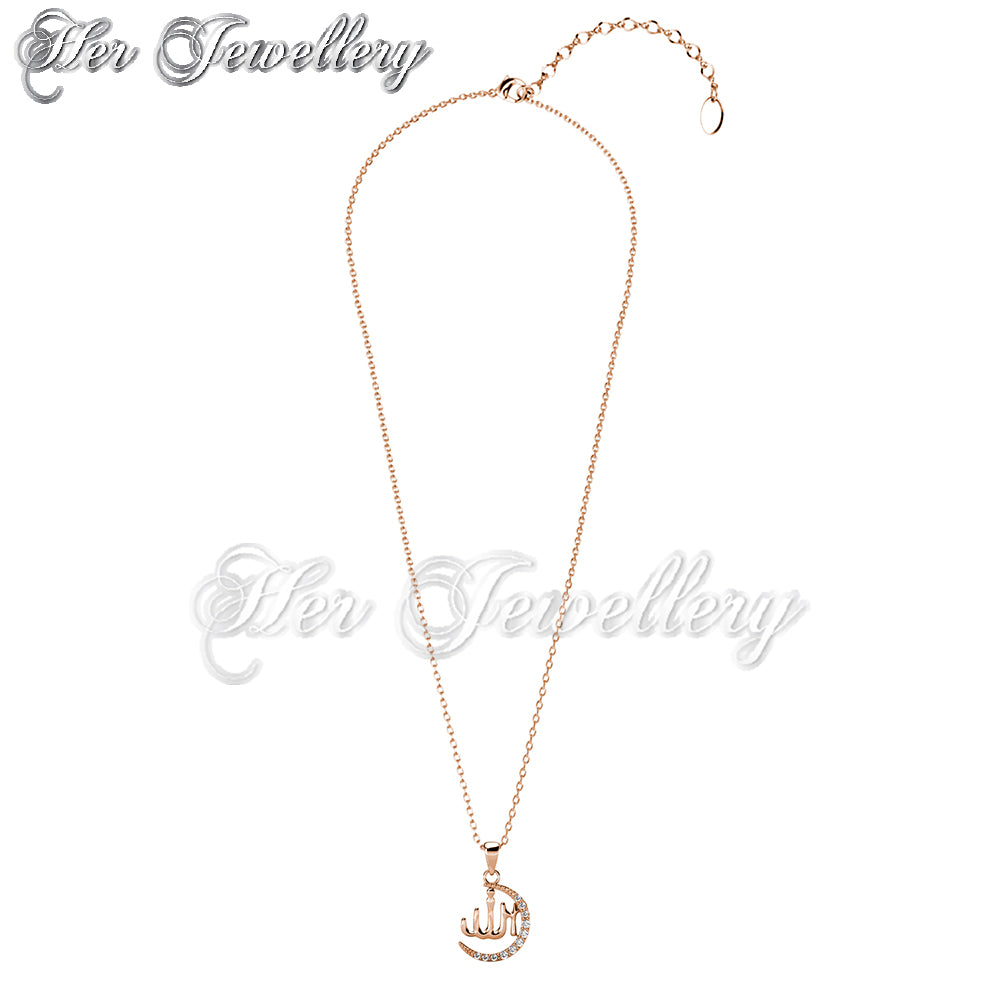 Swarovski Crystals Cresent Pendant - Her Jewellery