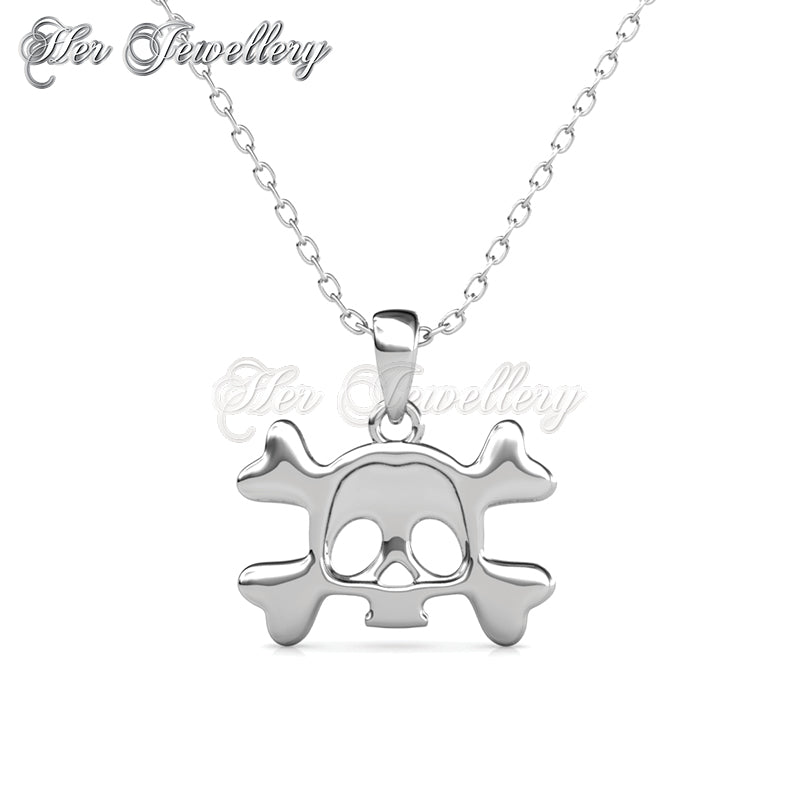 Swarovski Crystals Cross Skull Pendant†- Her Jewellery