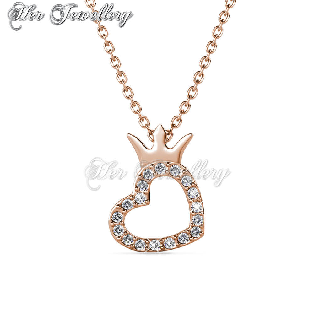 Swarovski Crystals Crown Love Pendant †- Her Jewellery