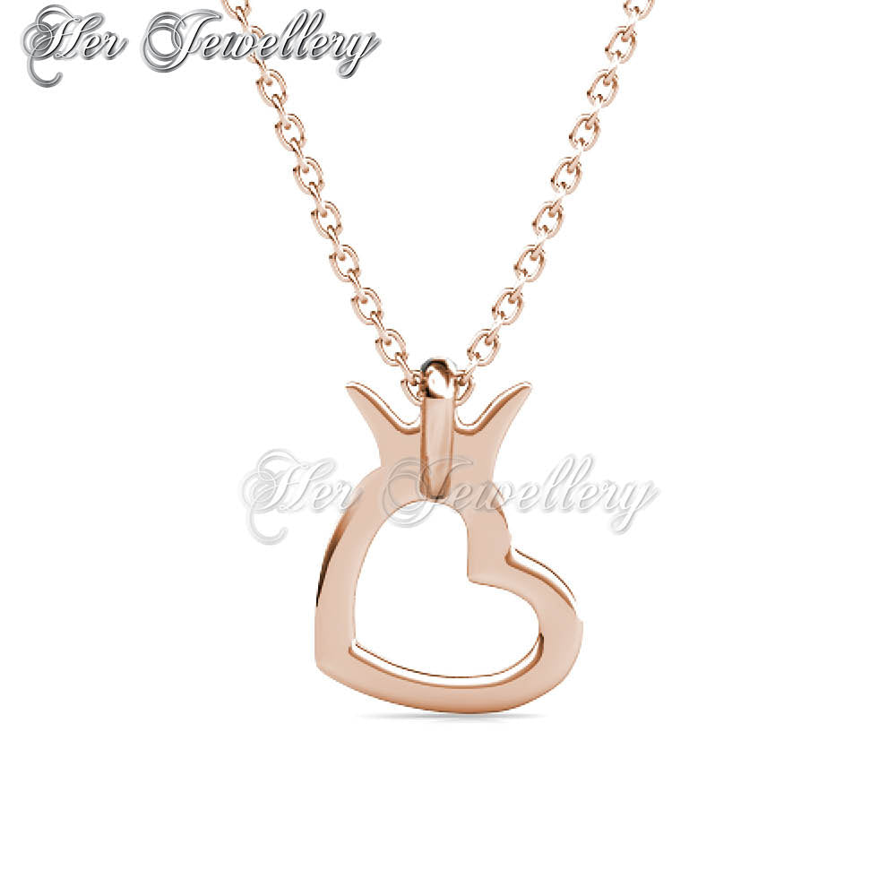 Swarovski Crystals Crown Love Pendant †- Her Jewellery