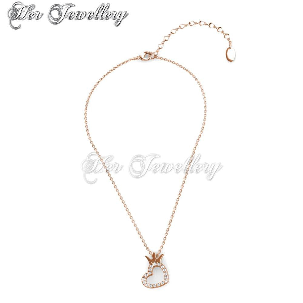 Swarovski Crystals Crown Love Pendant †- Her Jewellery