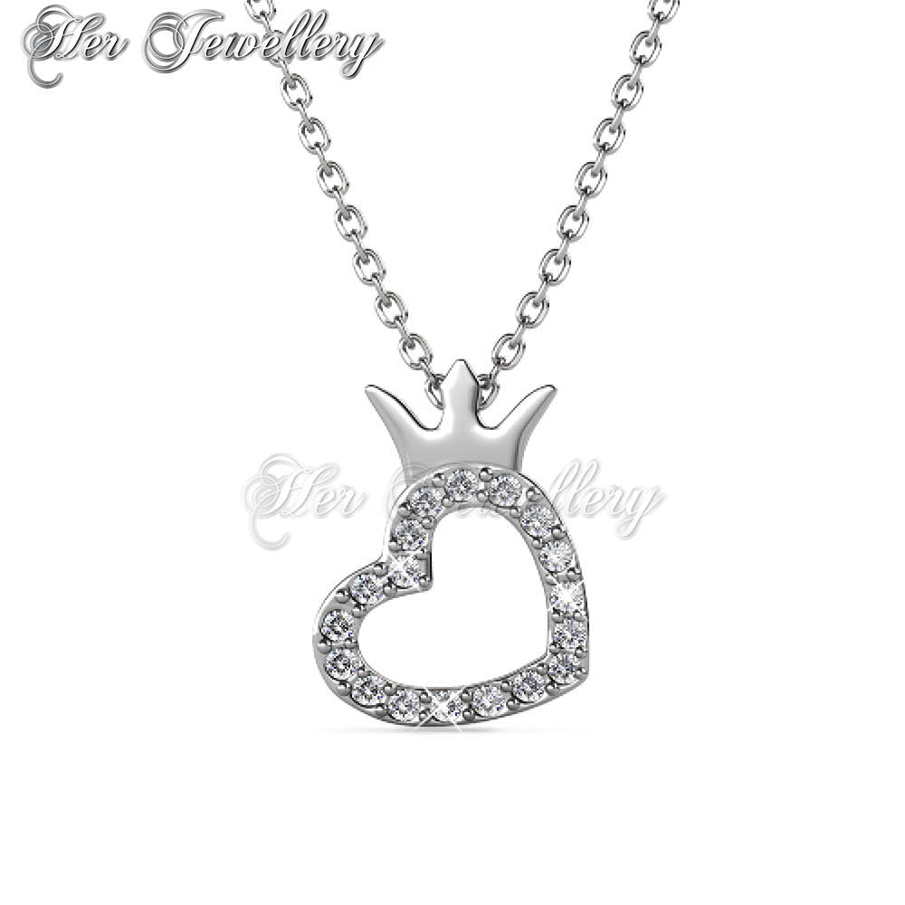 Swarovski Crystals Crown Love Pendant †- Her Jewellery