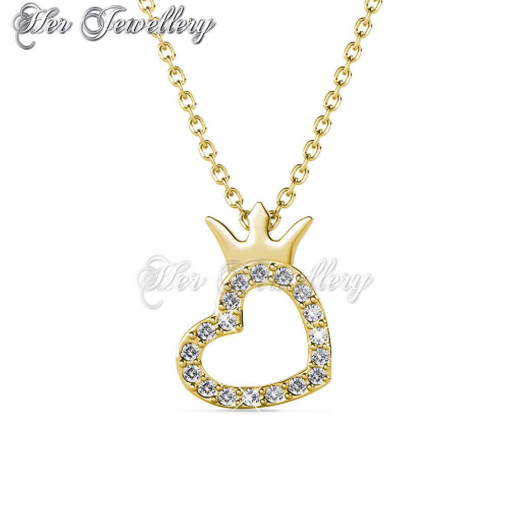 Swarovski Crystals Crown Love Pendant †- Her Jewellery