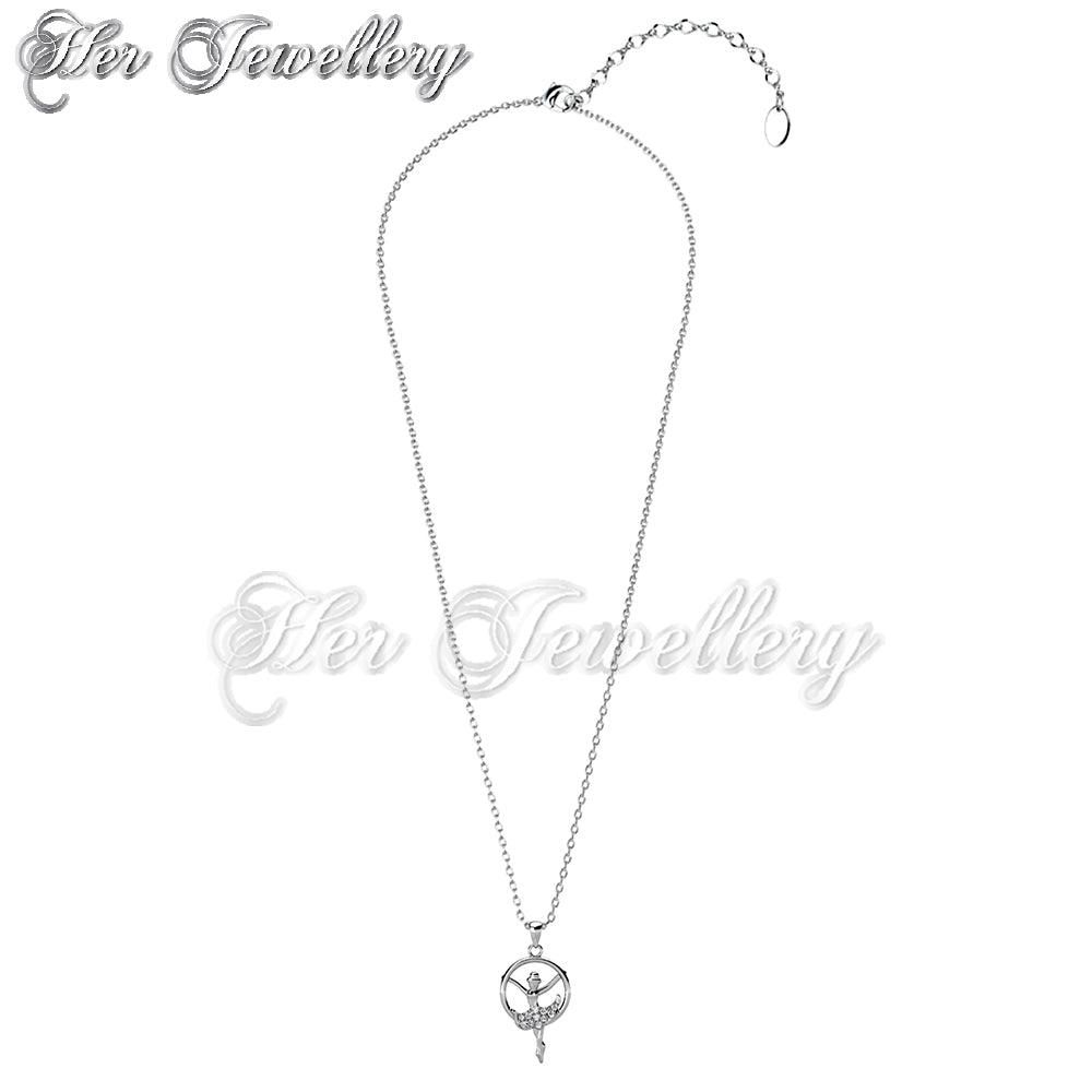 Swarovski Crystals Dancing Ballet Pendant - Her Jewellery