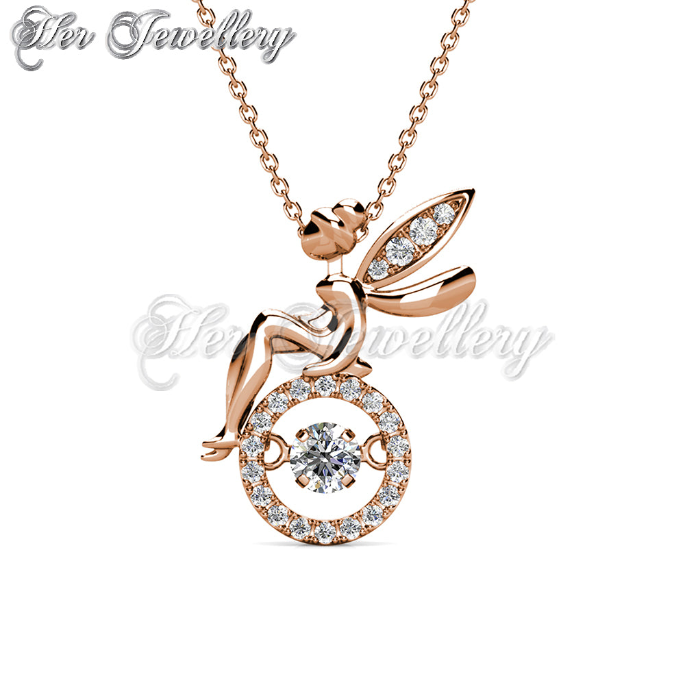 Swarovski Crystals Dancing Fairy Pendant - Her Jewellery