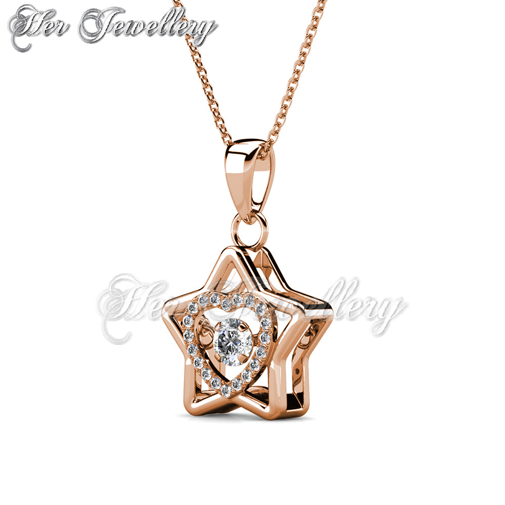 Swarovski Crystals Dancing Star Pendant - Her Jewellery