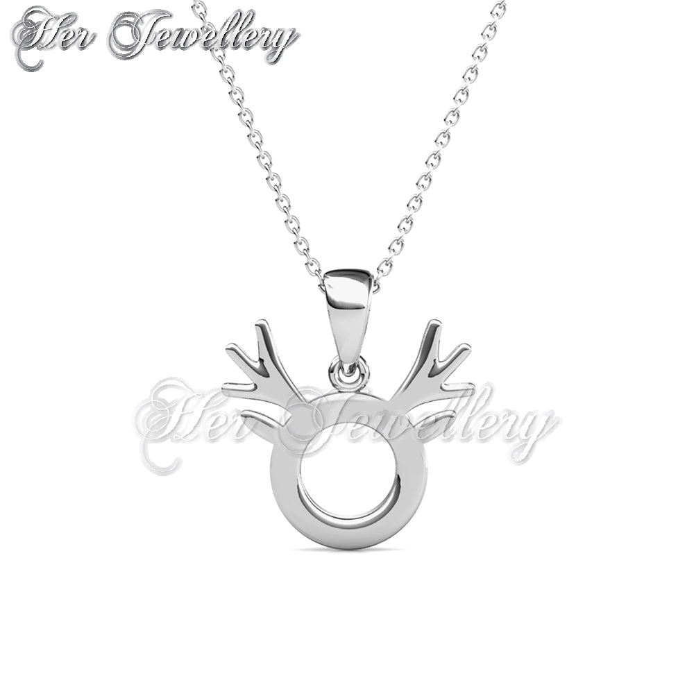 Swarovski Crystals Deer Antlers Pendant - Her Jewellery