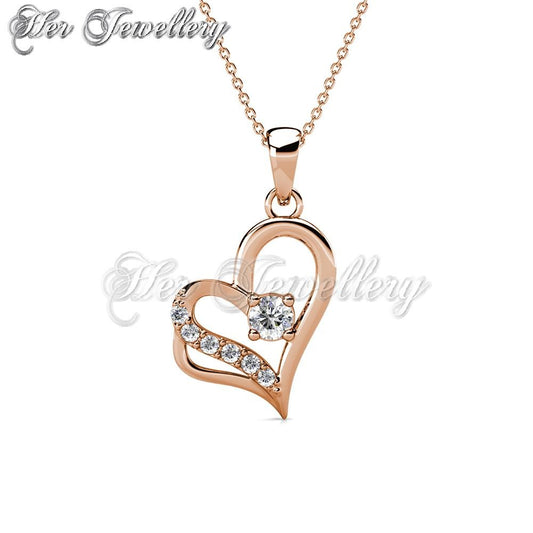 Swarovski Crystals Destiny Love Pendant - Her Jewellery