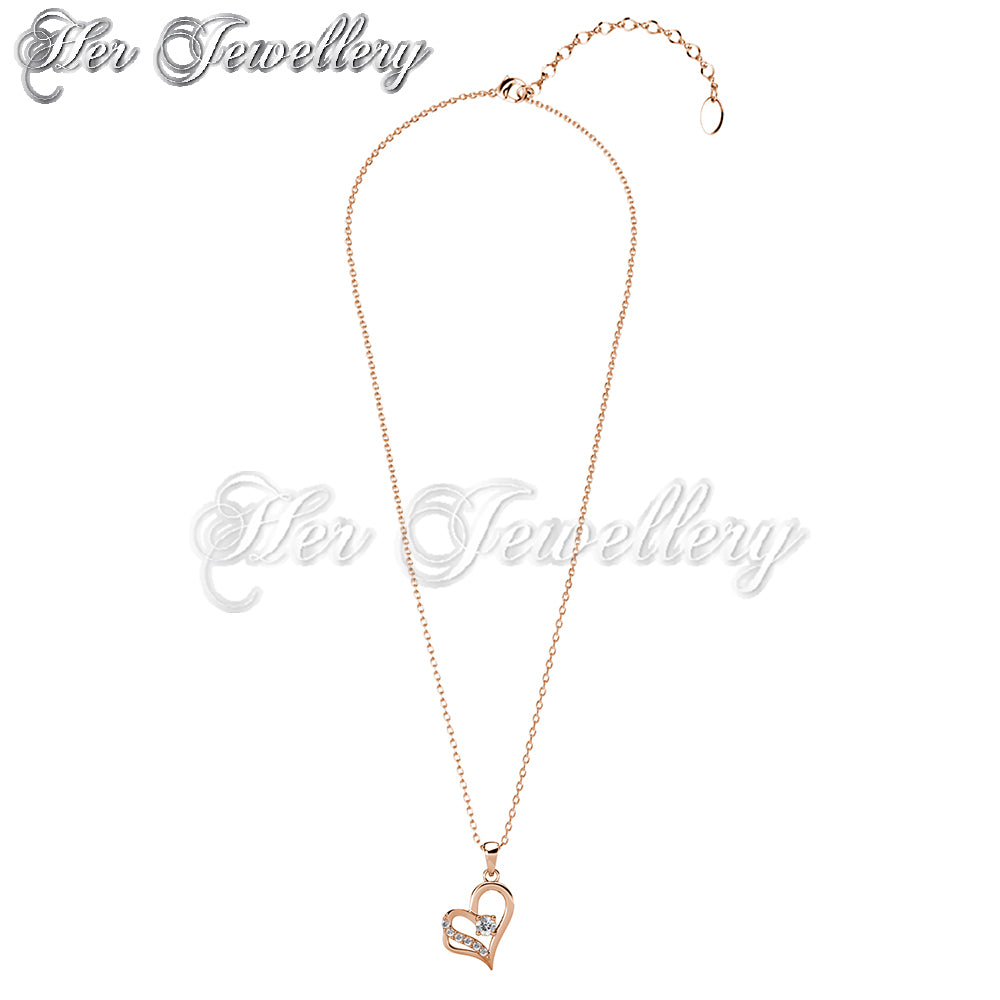Swarovski Crystals Destiny Love Pendant - Her Jewellery