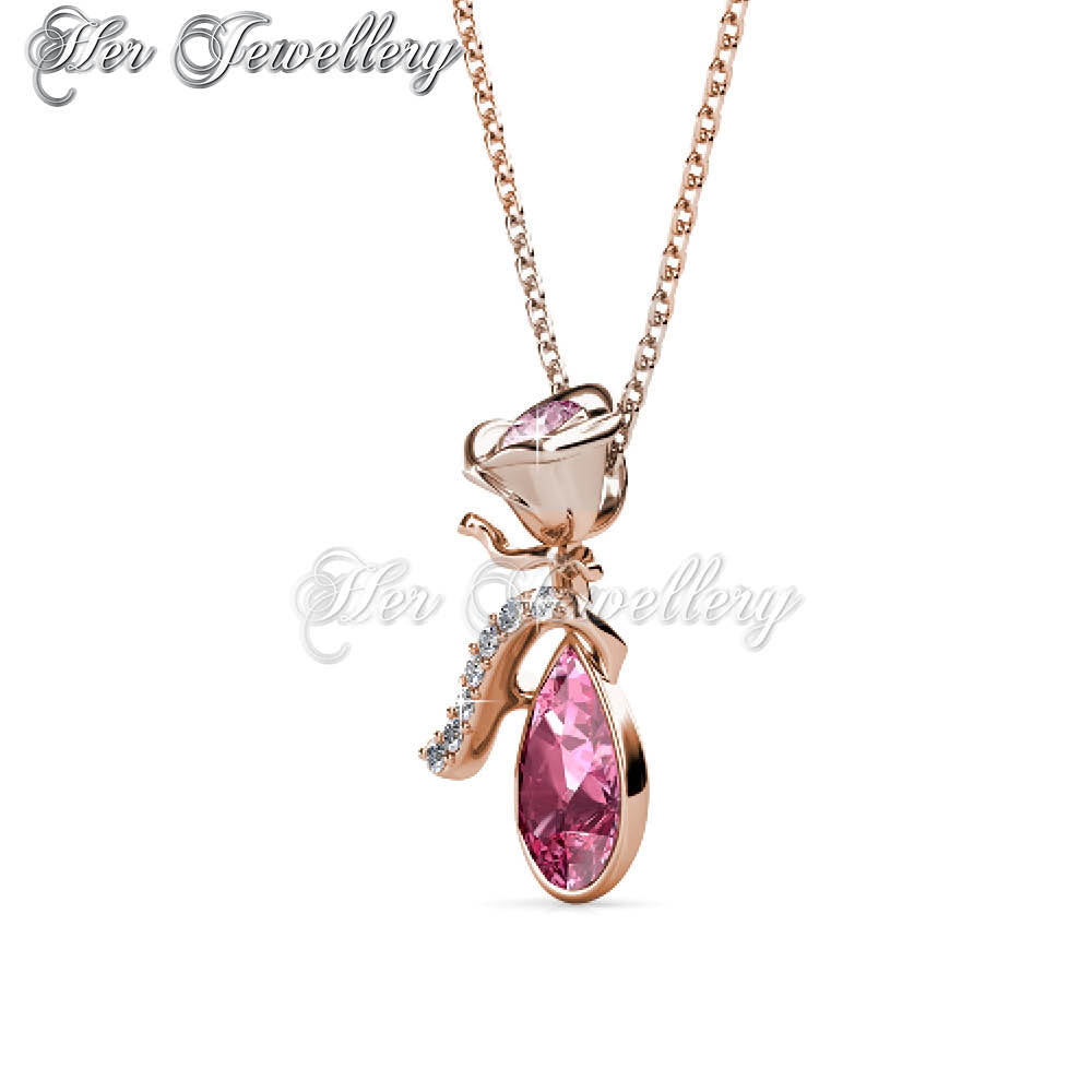 Swarovski Crystals Flower Dew Pendant†- Her Jewellery