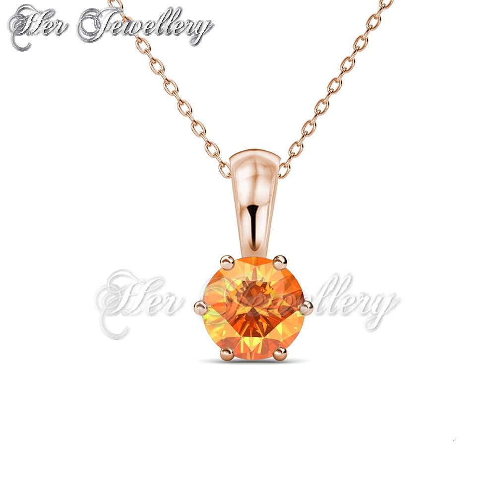 Swarovski Crystals Galaxy Stone Pendant (Rose Gold) - Her Jewellery