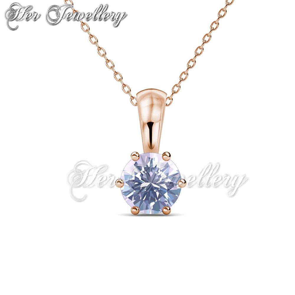 Swarovski Crystals Galaxy Stone Pendant (Rose Gold) - Her Jewellery