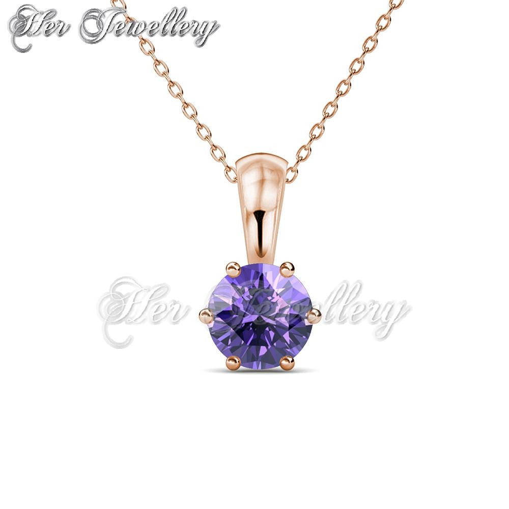 Swarovski Crystals Galaxy Stone Pendant (Rose Gold) - Her Jewellery