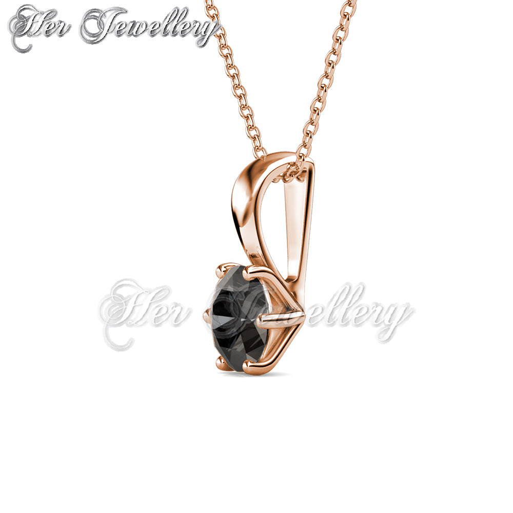 Swarovski Crystals Galaxy Stone Pendant (Rose Gold) - Her Jewellery