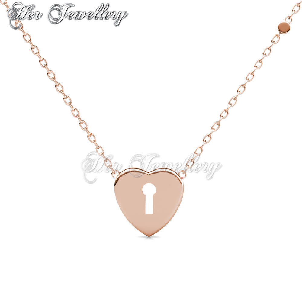 Swarovski Crystals Heart Lock Pendant†- Her Jewellery