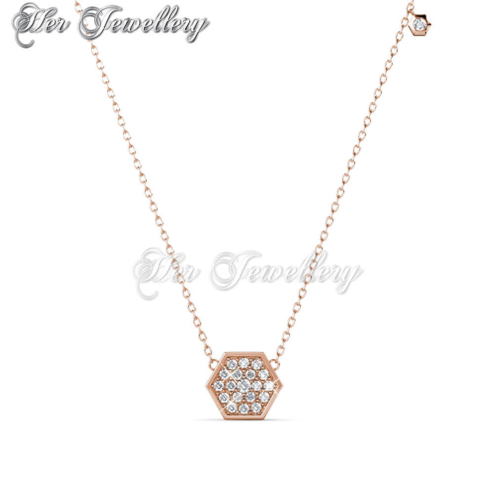 Swarovski Crystals Hexagon Pendant†- Her Jewellery
