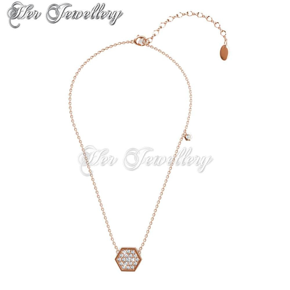 Swarovski Crystals Hexagon Pendant†- Her Jewellery