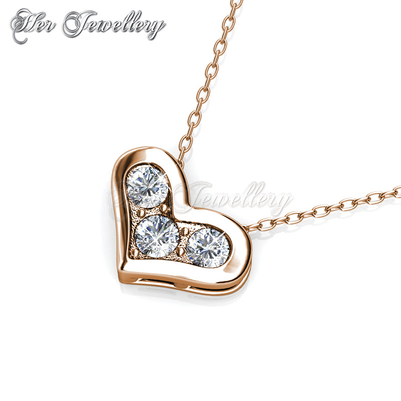 Swarovski Crystals Kolina Pendant (Rose Gold) - Her Jewellery