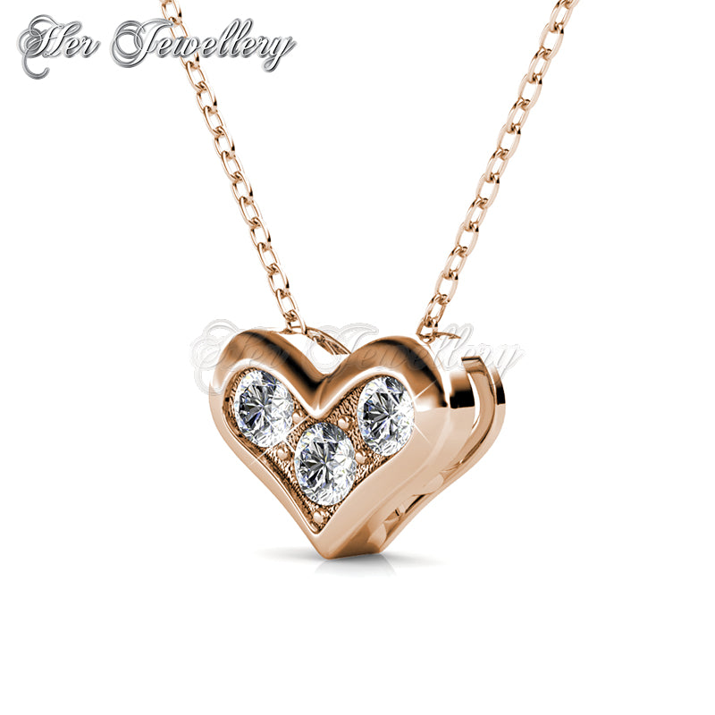 Swarovski Crystals Kolina Pendant (Rose Gold) - Her Jewellery