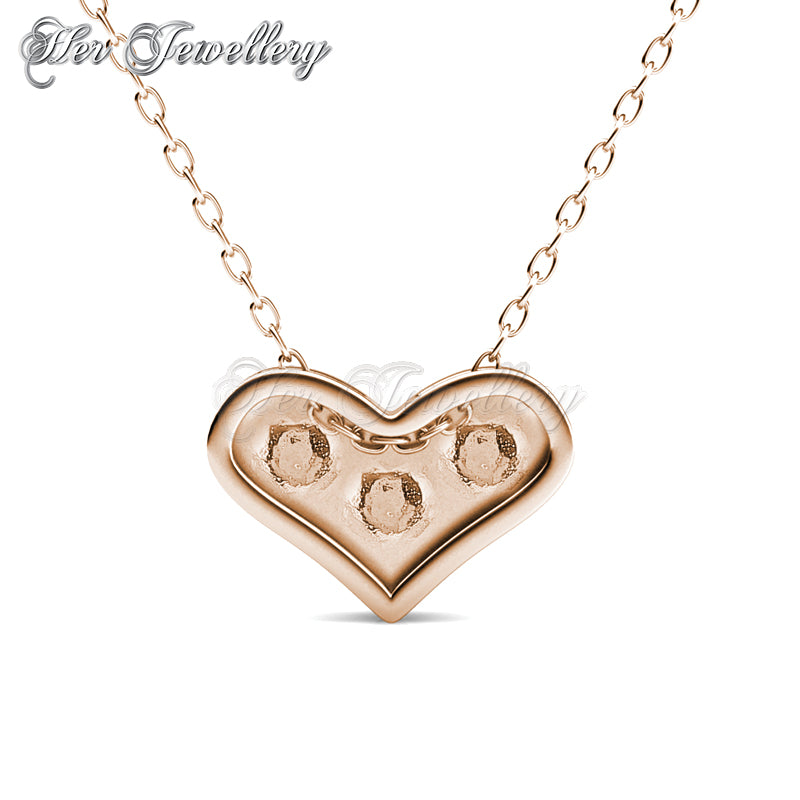 Swarovski Crystals Kolina Pendant (Rose Gold) - Her Jewellery