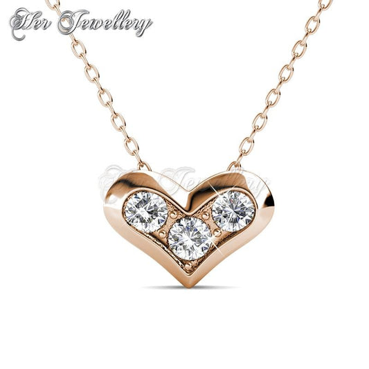 Swarovski Crystals Kolina Pendant (Rose Gold) - Her Jewellery