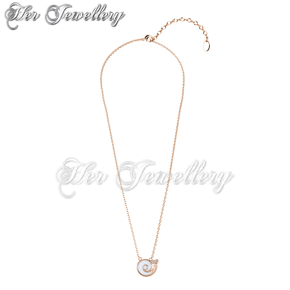 Swarovski Crystals Little Snail Pendant - Her Jewellery