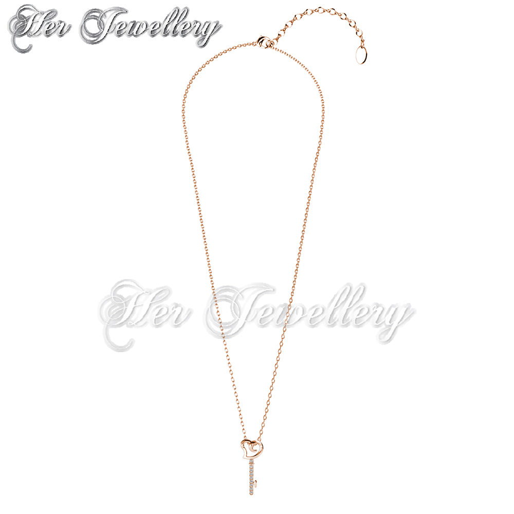 Swarovski Crystals Lovely Key Pendant - Her Jewellery