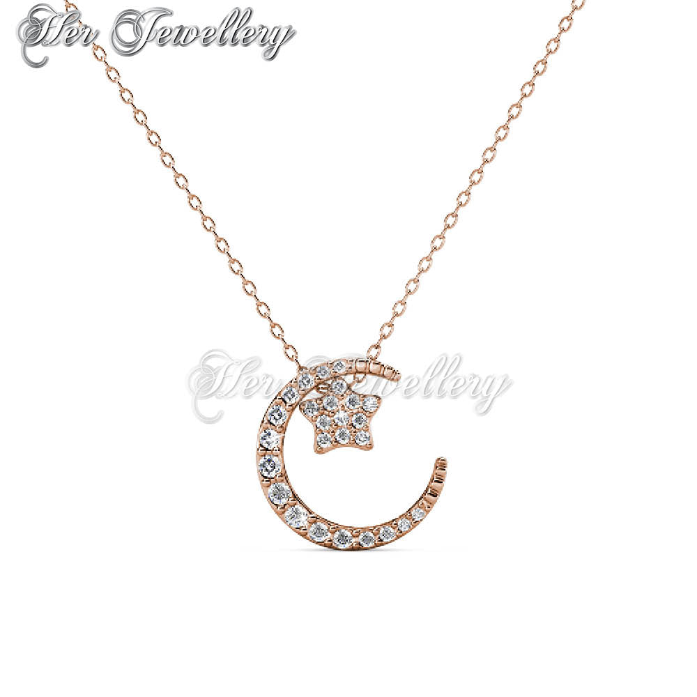 Swarovski Crystals Lune Etoilee Pendant†- Her Jewellery