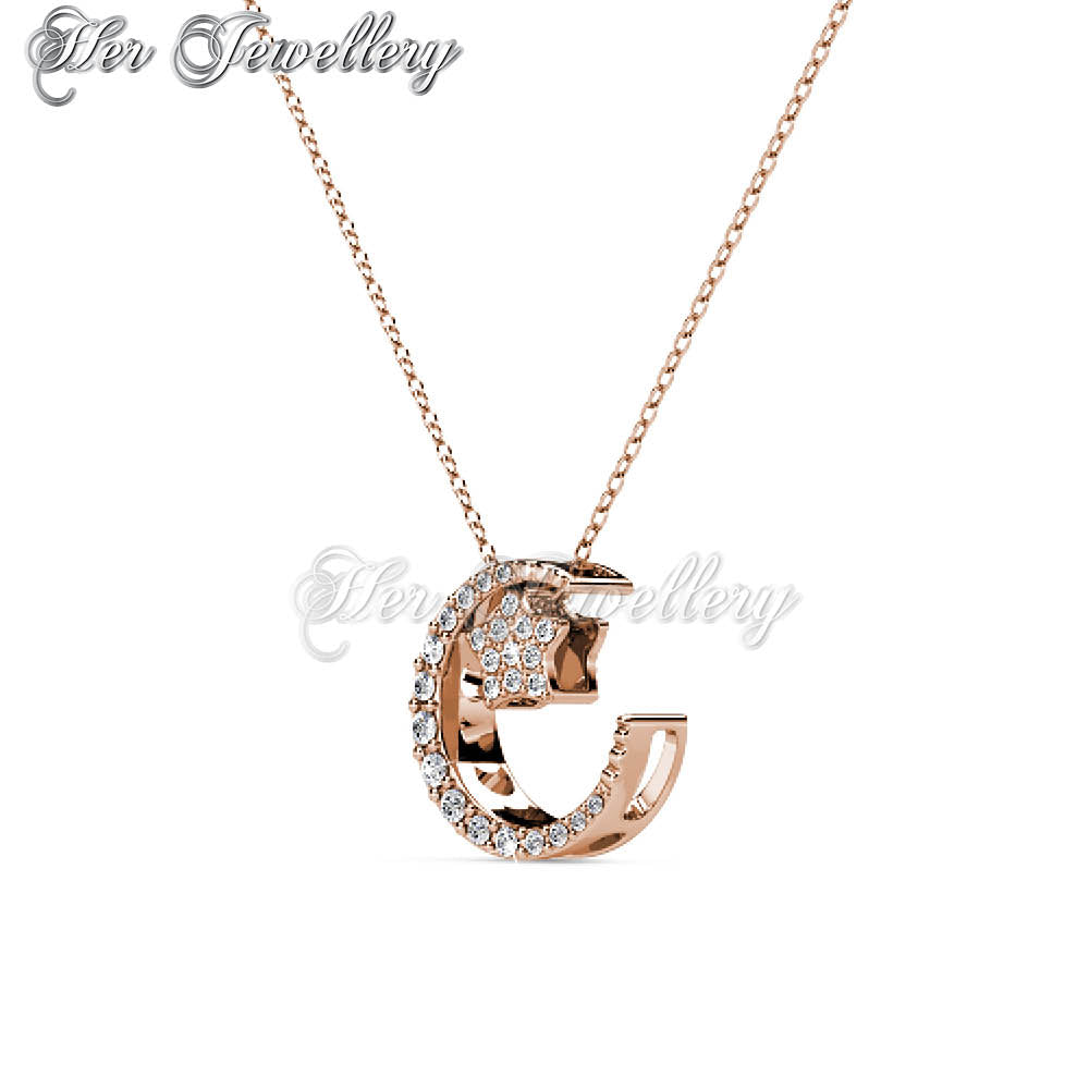 Swarovski Crystals Lune Etoilee Pendant†- Her Jewellery