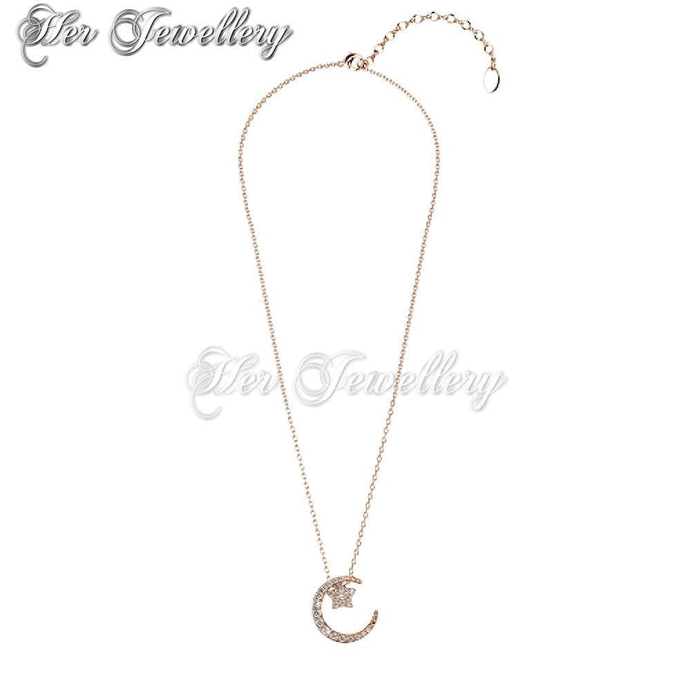 Swarovski Crystals Lune Etoilee Pendant†- Her Jewellery