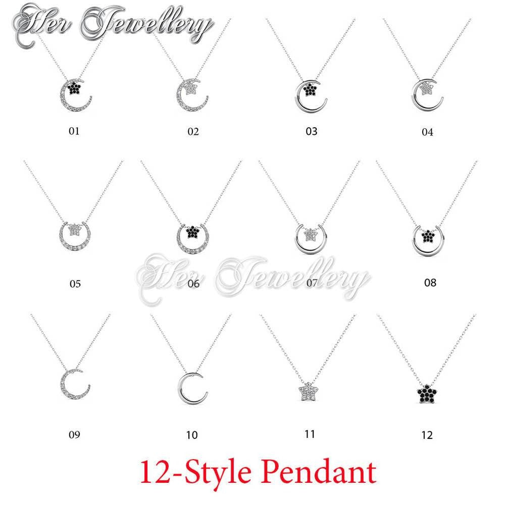 Swarovski Crystals Lune Etoilee Pendant†- Her Jewellery