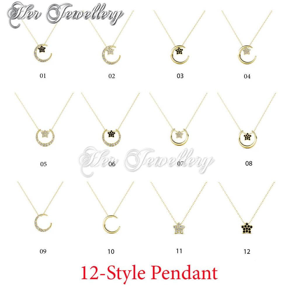Swarovski Crystals Lune Etoilee Pendant†- Her Jewellery