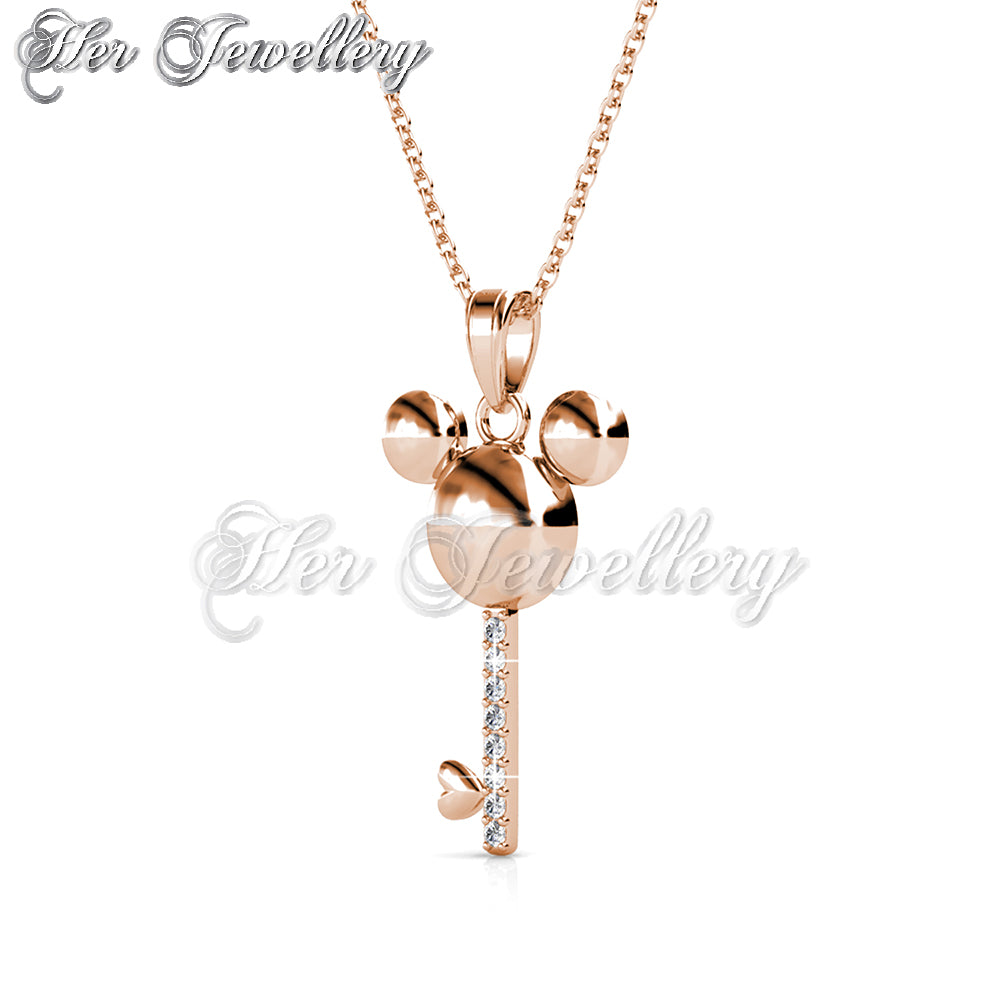 Swarovski Crystals Mice Key Pendant - Her Jewellery