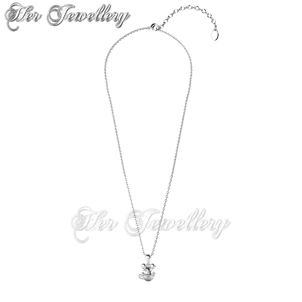 Swarovski Crystals Mice in the Cup Pendant - Her Jewellery