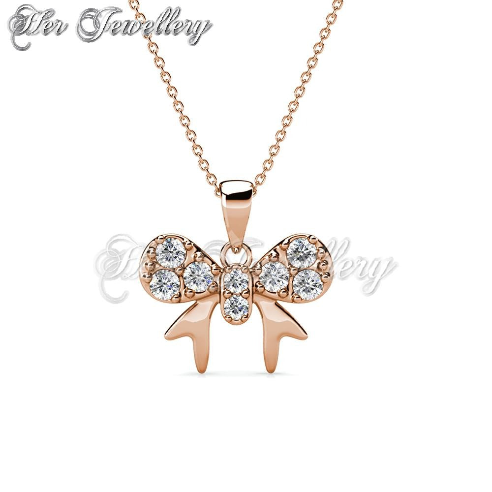 Swarovski Crystals Minnie Bow Pendant - Her Jewellery