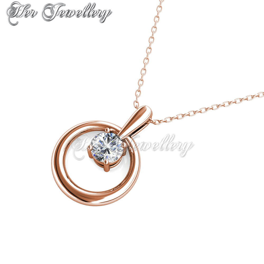 Swarovski Crystals Octavia Pendant†(Rose Gold) - Her Jewellery