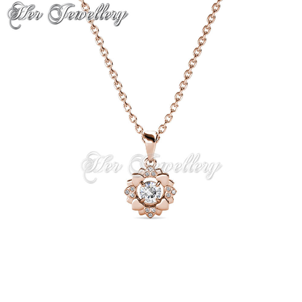 Swarovski Crystals Petal Love Pendant†- Her Jewellery