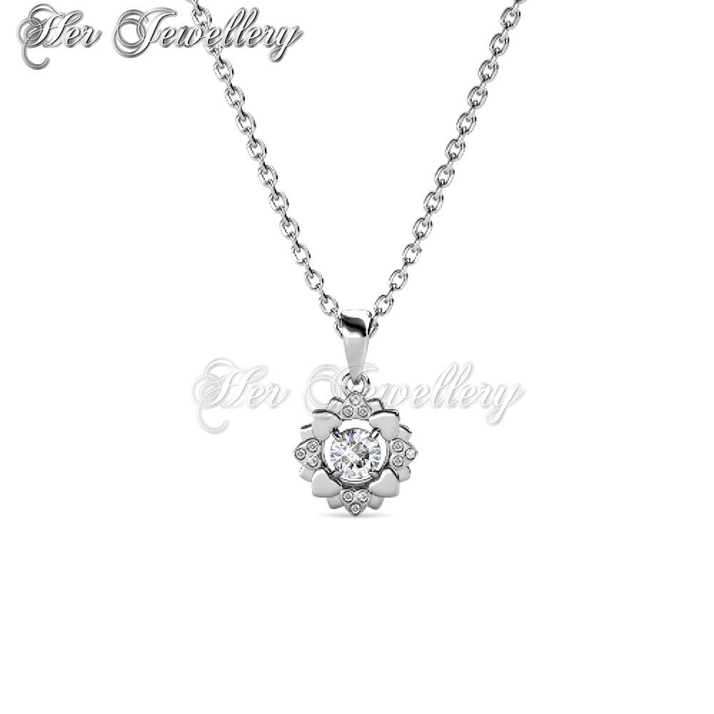 Swarovski Crystals Petal Love Pendant†- Her Jewellery