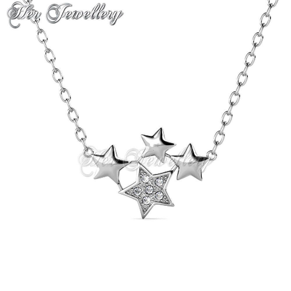 Swarovski Crystals Quad Star Pendantâ€ - Her Jewellery