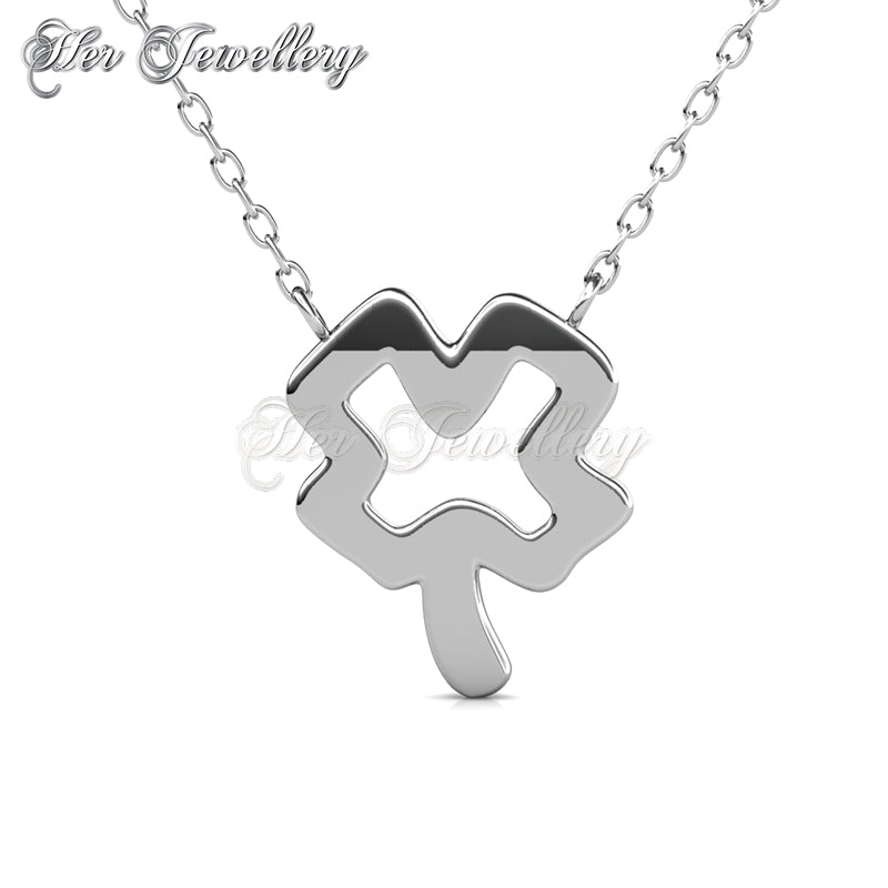 Swarovski Crystals Shamrock Pendant - Her Jewellery