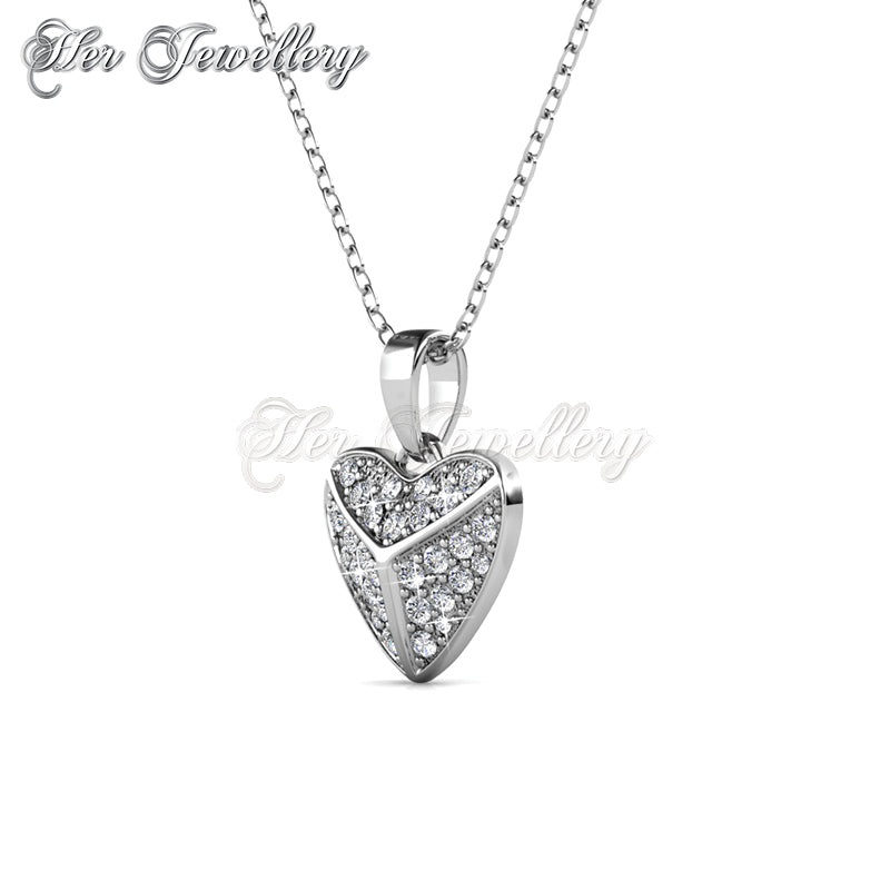 Swarovski Crystals Shield Heart Pendant†- Her Jewellery