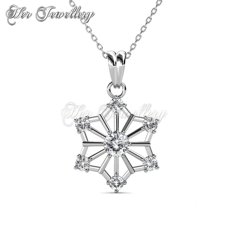 Swarovski Crystals Snowflakes Pendant†- Her Jewellery