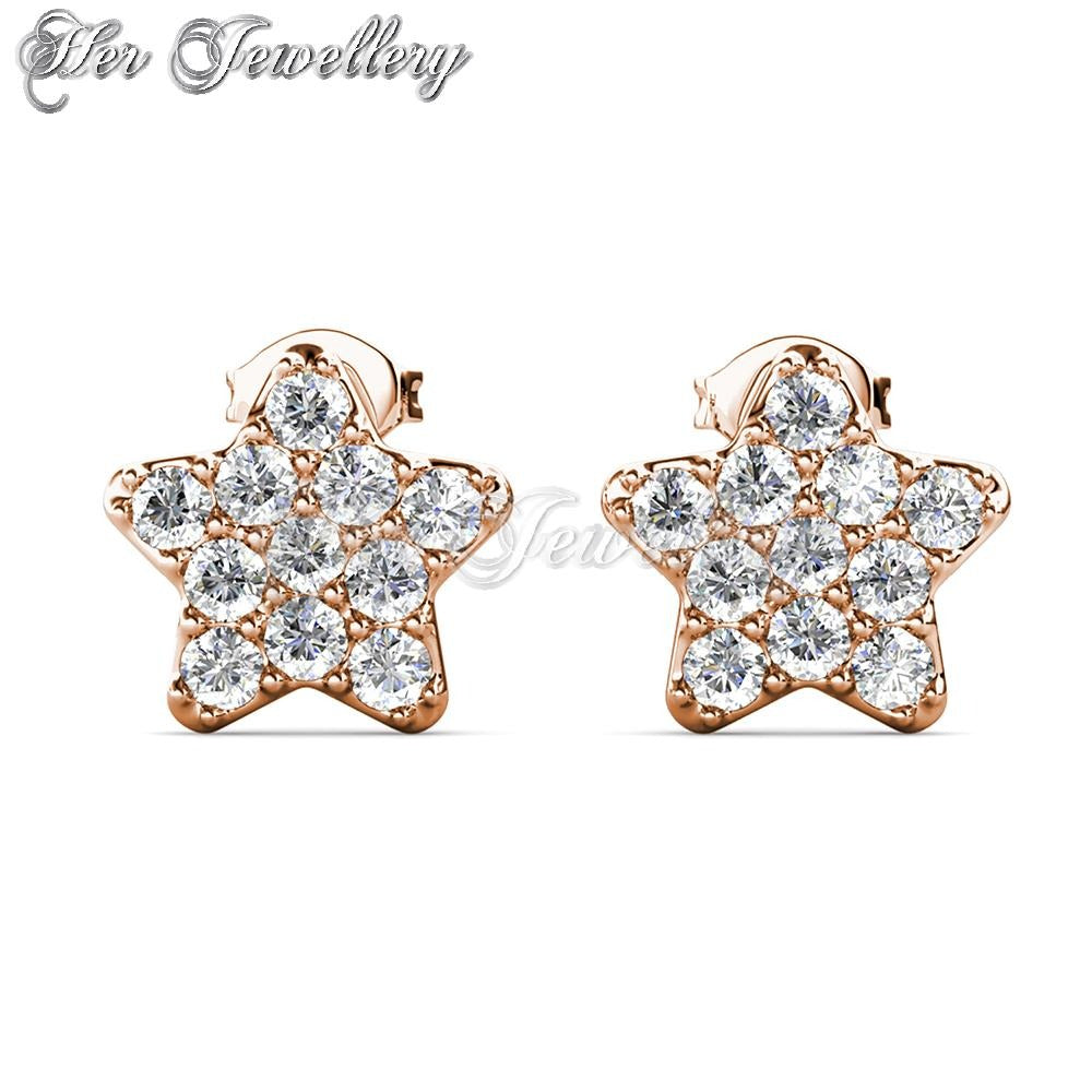 Swarovski Crystals Star Blitz Earrings - Her Jewellery